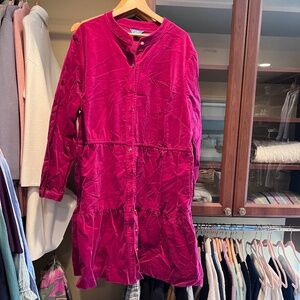 Draper James Magenta Velvet Dress Size 2X